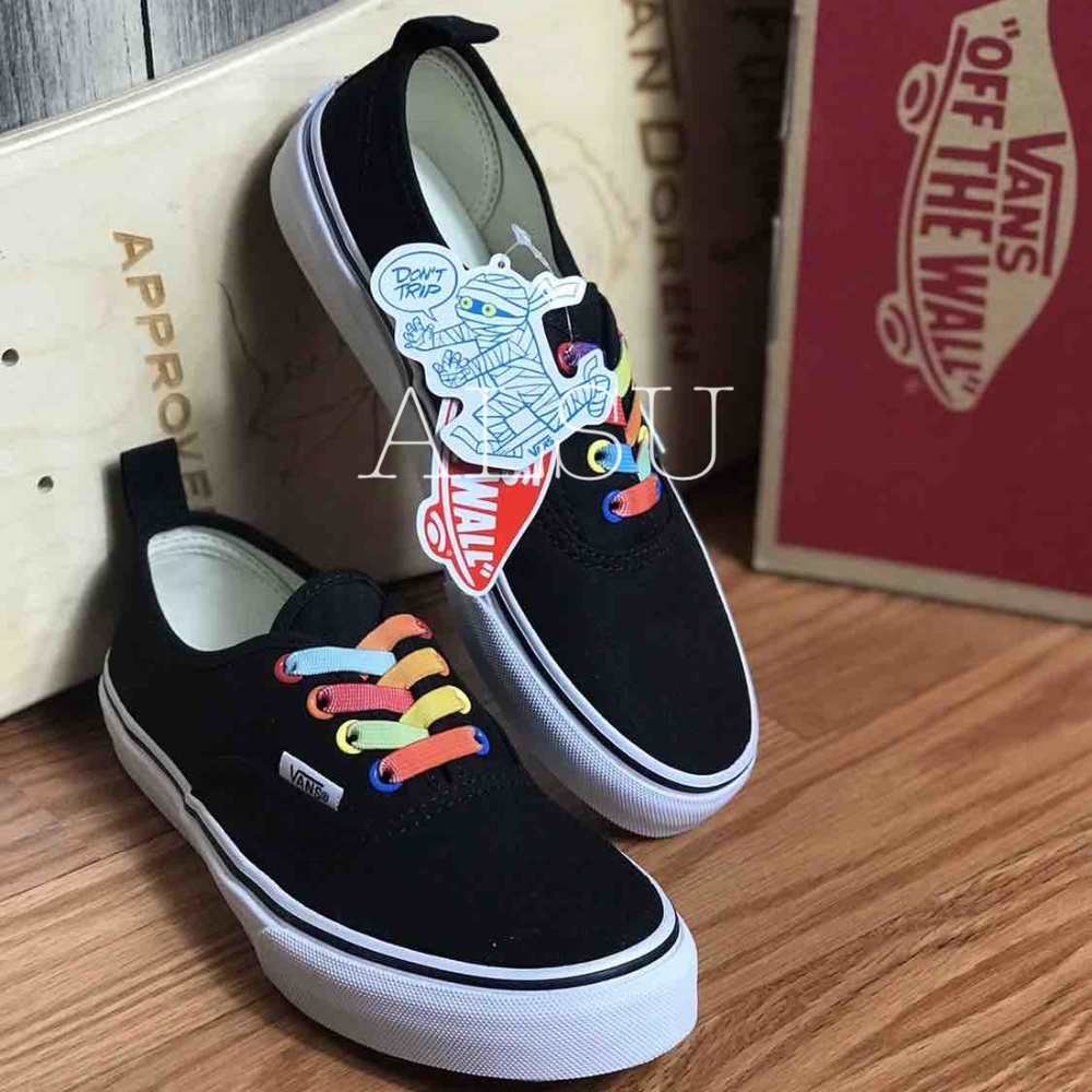 VANS Authentic Rainbow Shine Black Kid’s AUTHENTIC - Picture 3 of 8